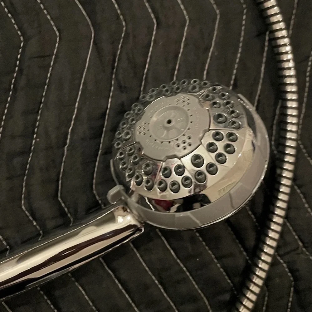 EUC Single Water Pik Hose PowerSpray Shower Head, Multiple Settings All Chrome - Picture 9 of 13